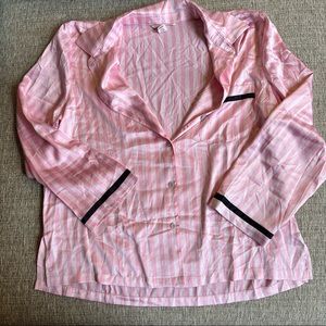 Victoria’s Secret Satin Striped Pajama Top